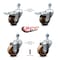 Service Caster 3 Inch High Temp Phenolic Swivel 12mm Stem Caster Total Lock Brake SCC, 2PK SCC-TSTTL20S314-PHSHT-M1215-2-S-2 - alternate 1